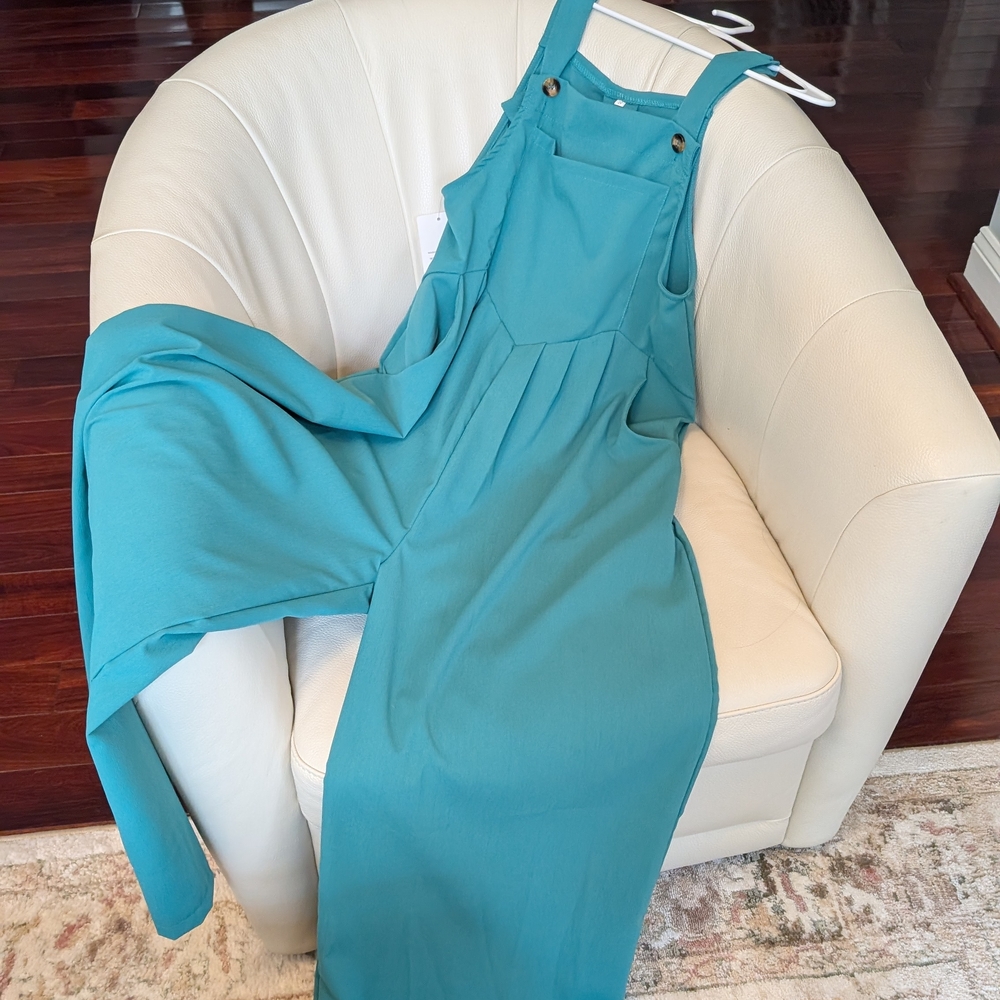 Women's Green Wide Leg Jumper
